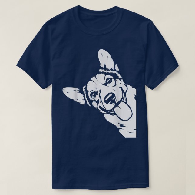 Niedlicher Corgi Dog Face Pup Pet Puppy Lover Best T-Shirt (Design vorne)