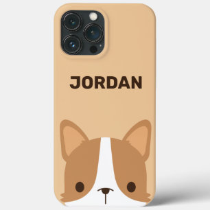 Niedlicher Corgi Hund mit Personalisiertem Namen Case-Mate iPhone Hülle