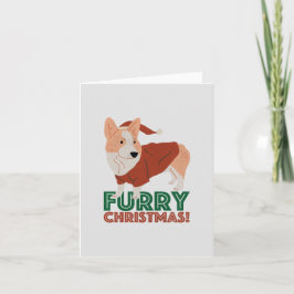 Niedlicher Corgi mit Weihnachtspun: Weihnachten