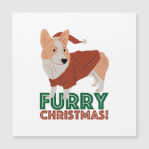 Niedlicher Corgi mit Weihnachtspun: Weihnachten