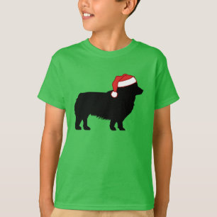 Niedlicher Corgi Weihnachtshund in Weihnachtsmannm T-Shirt