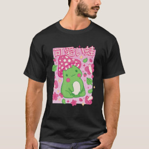 Niedlicher Cotattcore Frog Strawberry Retro 90S Ka T-Shirt