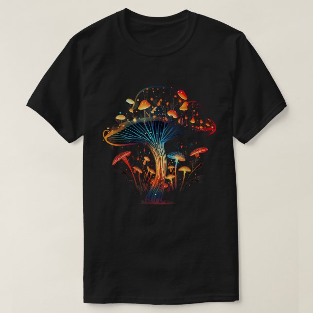 Niedlicher Cottage-Kern Mushroom Ästhetische Hippi T-Shirt (Design vorne)