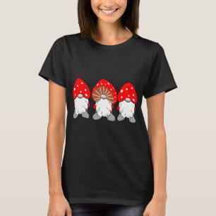 Niedlicher Cottage-Kern Mushroom Gnomes Toadstocke T-Shirt