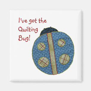 Niedlicher Country Style Quilting Ladybug Magnet