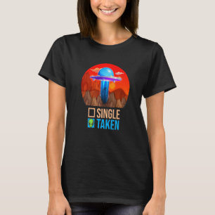 Niedlicher Couple Single oder Alien UFO Valentine T-Shirt