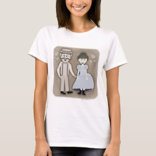 niedlicher Couple Viktorianisch Style Cartoon der  T-Shirt