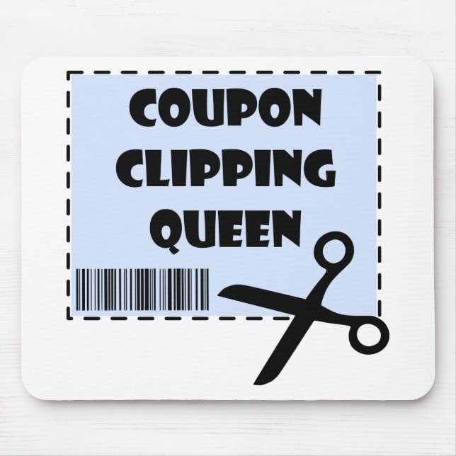 Niedlicher Coupon Clipping Queen Sprichwort Mousepad (Vorne)