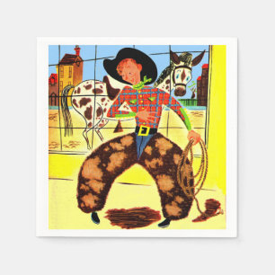niedlicher Cowboy Serviette
