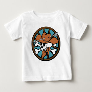 Niedlicher Cowboy Skull und Crossbones Baby T-shirt