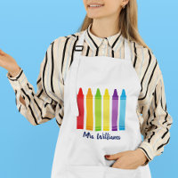Niedlicher Crayon Custom Elementary School Lehrer