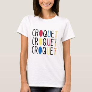 Niedlicher Croquet-T - Shirt