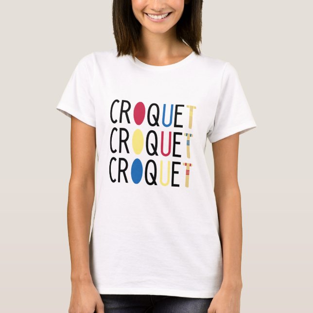 Niedlicher Croquet-T - Shirt (Vorderseite)