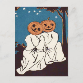 Niedlicher Cuddle Pumpkin Jack O' Lantern Ghost Postkarte