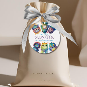 Niedlicher Cudful Kleine Monster Kindergeburtstag Geschenkanhänger
