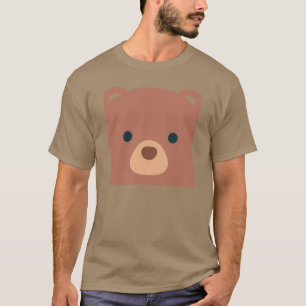 Niedlicher Cudly Brown Bear Individuelle Name   SH T-Shirt