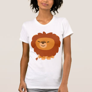 Niedlicher Cudly Cartoon Lion Women T - Shirt