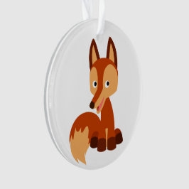 Niedlicher Cunning Cartoon Fox Acrylschmuck Ornament