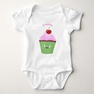 Niedlicher Cupcake Cartoon Baby Strampler