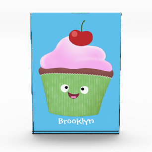 Niedlicher Cupcake Cartoon Fotoblock