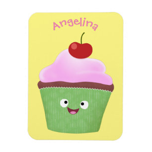 Niedlicher Cupcake Cartoon Magnet