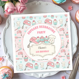 Niedlicher Cupcake Decoration Party Backen Mädchen Serviette