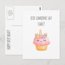 Niedlicher Cupcake Funny Happy Birthday