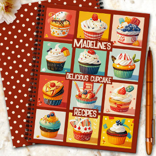Niedlicher Cupcake Rezept Notizbuch