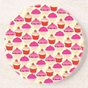 Niedlicher Cupcake Sandstone Drink Untersetzer