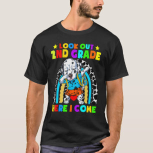Niedlicher Dabbing Dalmatiner Hund Ausblick auf Ki T-Shirt