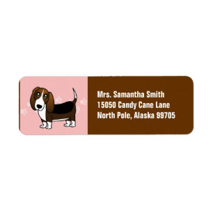 Niedlicher Dachshund-Jagdhund-Cartoon - Brown wei