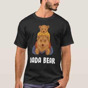 Niedlicher Dada Bear Vater Kinder Tochter Son Papa T-Shirt