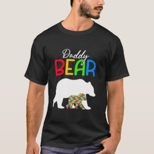 Niedlicher Daddy Bear Autismus Awareness Autistic  T-Shirt