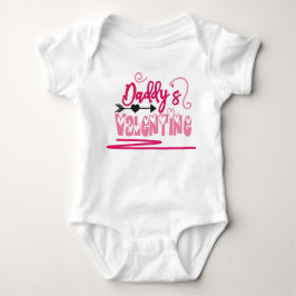 Niedlicher Daddy's Valentine New Baby Valentinstag Strampler