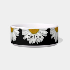 Niedlicher Daisy-Blume Name Hundekatze Haustier Napf