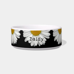 Niedlicher Daisy-Blume Name Hundekatze Haustier Napf