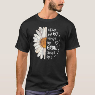 Niedlicher Daisy geht nicht Motivierend durch das  T-Shirt