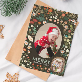 Niedlicher Daisy Woodland Tierwald Feiertagskarte