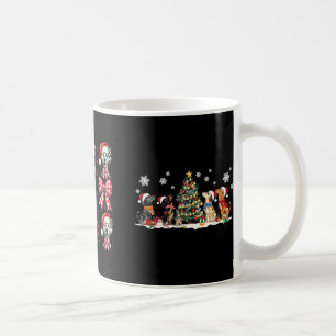 Niedlicher Dalmatiner Dog Red Kariert Coquette Bow Kaffeetasse