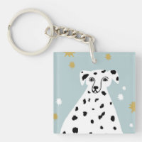Niedlicher Dalmatiner Hund Abstrakte Illustration