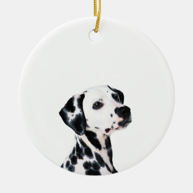 Niedlicher Dalmatiner Keramik Ornament (Vorne)