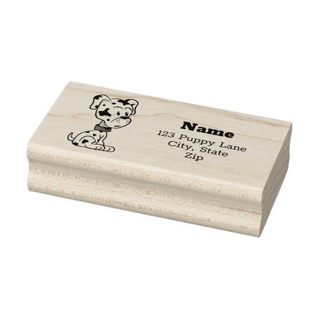 Niedlicher Dalmatiner Welpe Gummistempel (Stempel)
