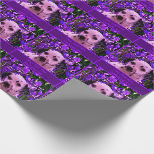 Niedlicher Dalmatiner Welpen Hunde Kunst Personali Geschenkpapier
