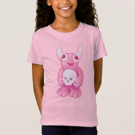 Niedlicher Dämon Pink Skull Pastel Goth T-Shirt