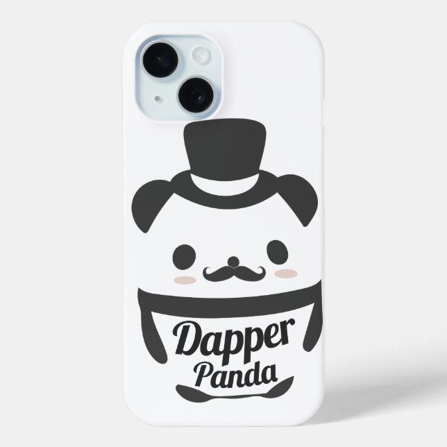 Niedlicher Dapper Panda mit Top Hat Case-Mate iPhone Hülle (Rückseite)
