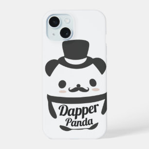 Niedlicher Dapper Panda mit Top Hat iPhone 15 Hülle