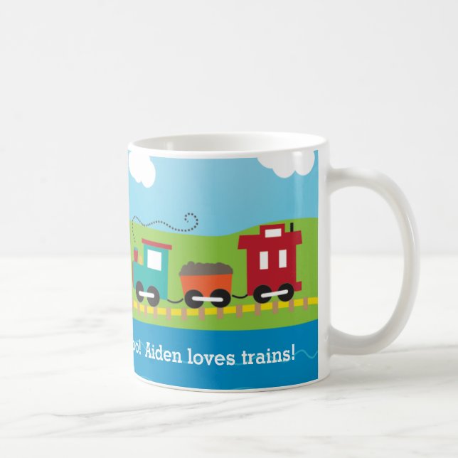 Niedlicher das Choo Choo des Kindes Zug Kaffeetasse