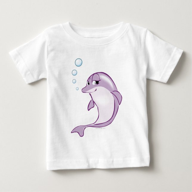 Niedlicher Delphin Baby T-shirt (Vorderseite)