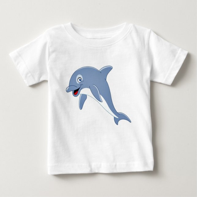 Niedlicher Delphin Baby T-shirt (Vorderseite)