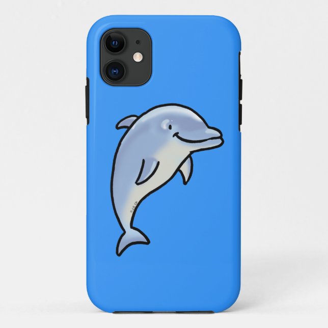 Niedlicher Delphin Case-Mate iPhone Hülle (Rückseite)